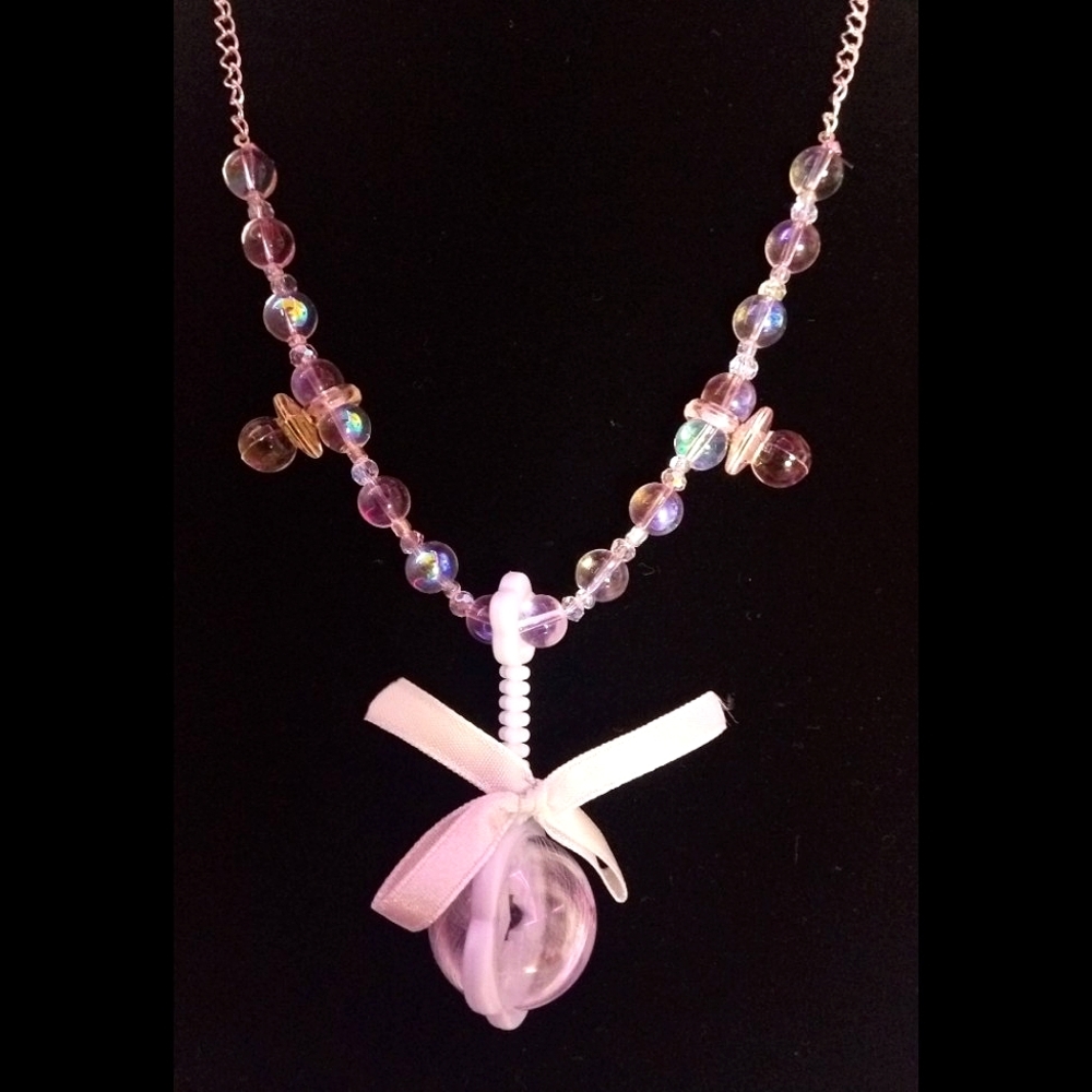 Handmade Kawaii Pastel Baby Rattle Pacifier Rave Decora Y2K J-fashion Necklace